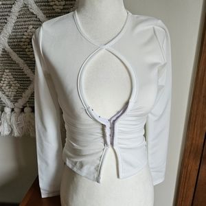 Nwt hook and eye long sleeve top